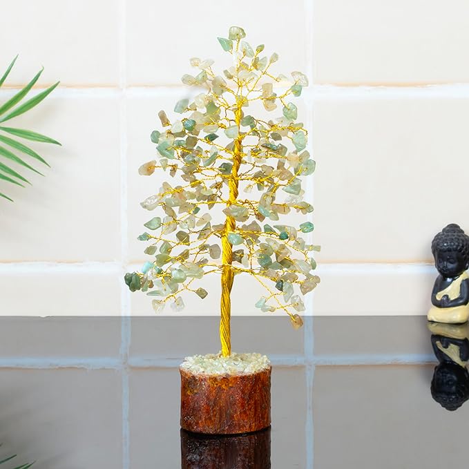 Crocon Green Jade Healing Crystals Tree Bonsai Desk Decor for Women Home Room Decor Spiritual Gift Meditation Crystals Room & Office Decor Cute House Warming Gifts for Women Mom Birthday her - 10"""