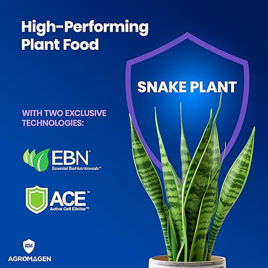 Plant Food with Essential Nutrients & Chelated Micronutrients, Liquid Fertilizer (4 fl.oz.) (Snake Plant)