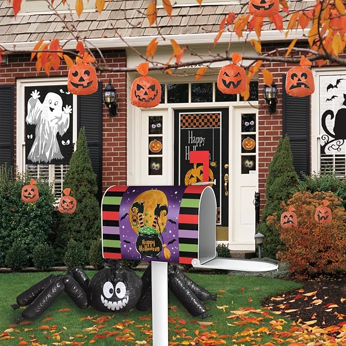Witch Feet Halloween Magnetic Mailbox Cover, Unique 21 x 18 Inches, Standard Size for Garden Yard Outside Decor