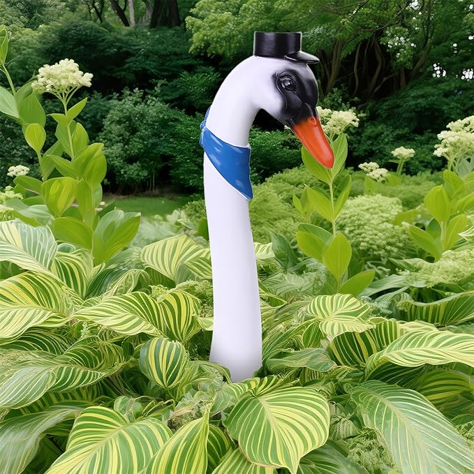 Garden Goose Stake, Porch Goose Decor 16'' Resin Goose Head Statue, Home House Ornaments Outdoor Lawn Yard Decor Gifts for Women Mom, 1 Piece