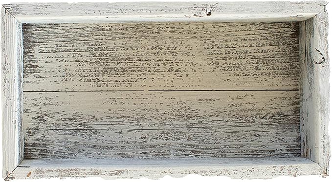 Small Wooden Planter Box – Rustic 1-Pack Wood Window Planter Box Set for Centerpieces & Storage – Durable Wooden Boxes for Decor - Perfect Toilet Basket for Bathroom Organizer