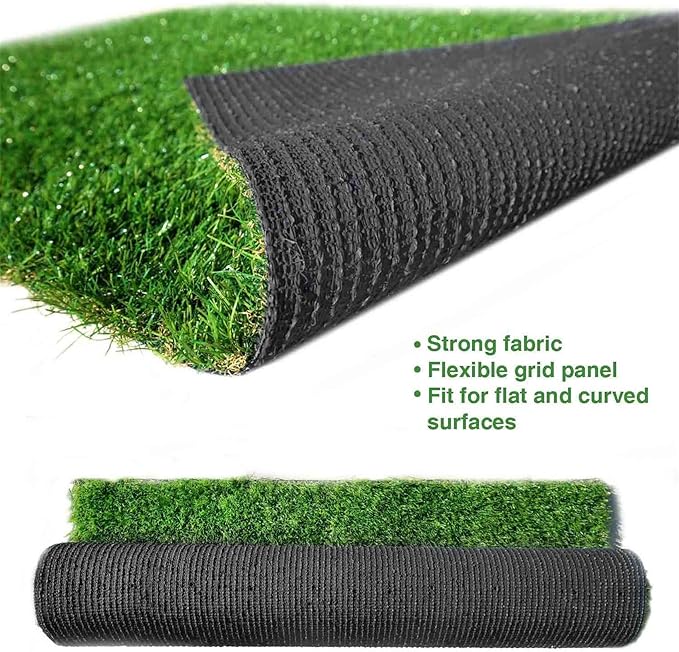 LITA Realistic Artificial Grass Turf Lawn Customized Size 1 x 24 Feet, 1.38" Indoor Outdoor Garden Lawn Landscape Synthetic Grass Mat Fake Grass Rug