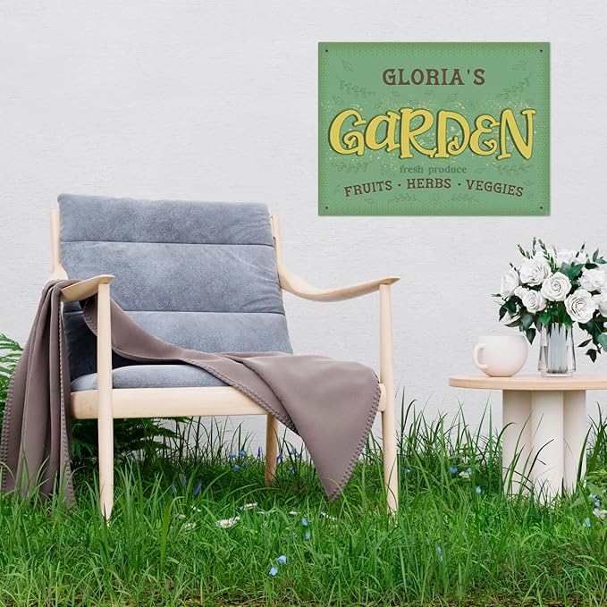 Custom Garden Signs, Christmas Holiday Season, Personalized Sign for Garden Decor Sign, 18x24 Inches, Rust Free .063 Aluminum, Fade Resistant, Made in USA by Sigo Signs