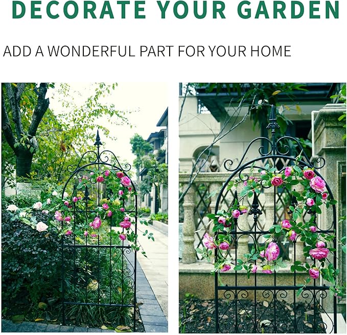 Trellis 60” x 21.7” for Climbing Plants 5FT Metal Iron Wire Vine Flower Trellises for Outdoor Climbing Plants Support