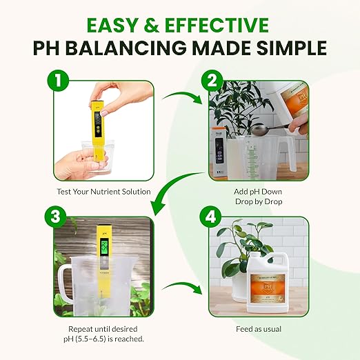 Humboldts Secret pH Down for Plants | Liquid pH Adjuster and Balancer for Soil Coco Hydroponics | Concentrated Phosphoric Acid Solution Supporting Nutrient Uptake and Strong Growth | 8 Ounce