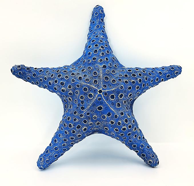 VVGIFTS Blue Ocean Beach Decoration Starfish Resin Wall Hanging Decoration (RoyalBlue)