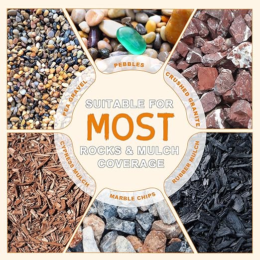 Rock Glue for Landscaping - 32 Oz Strong Stone Mulch Glue, Long-Lasting Gravel Adhesive for Garden, Yards, Plants, Outdoor Walkway, Pebbles, Pea Fish Tank Gravel, Weather-Resistant Rubber Mulch Binder