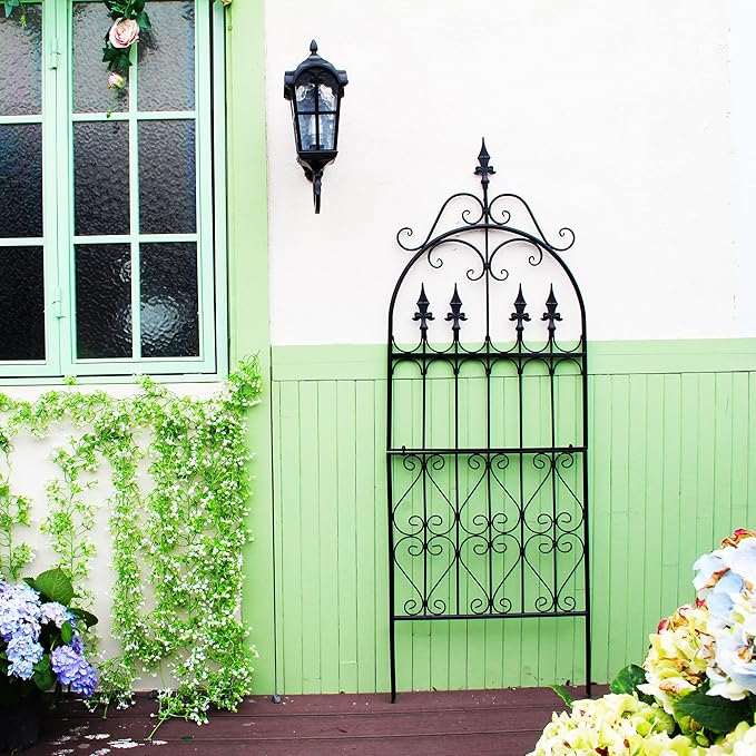 Trellis 60” x 21.7” for Climbing Plants 5FT Metal Iron Wire Vine Flower Trellises for Outdoor Climbing Plants Support