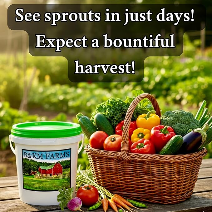 100 Seed Packets, 50 Varieties: Ultimate Seed Vault for Home Food Security & Abundant Gardens by B&KM Farms