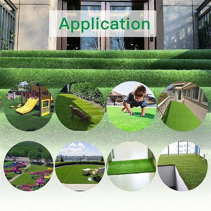 LITA Realistic Artificial Grass Turf Lawn Customized Size 1 x 30 Feet, 1.38" Indoor Outdoor Garden Lawn Landscape Synthetic Grass Mat Fake Grass Rug