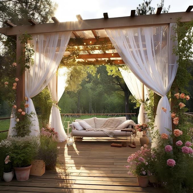 White DIY Mosquito Net Fabric | 10x10 FT Netting 2 Pack | Insect Cover for Garden, Patio, Outdoor & Windows | Multiple Sizes in Black, White & Green | Raised Bed Screen Mesh Barrier