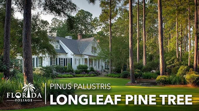 Longleaf Pine Tree | 20 Live Plants | Pinus Palustris | Fast Growing, Southern Yellow Evergreen, Ornamental Landscaping, Drought Tolerant, Native Habitat, Wildlife Friendly