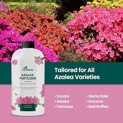 32oz Azalea Fertilizer Outdoor - Makes 32 Gallons of Azalea Plant Food, Liquid Fertilizer for Acid Loving Plants - Flower Food for Vibrant Blooms, Greener Leaves, Healthy Growth & Resilient Roots