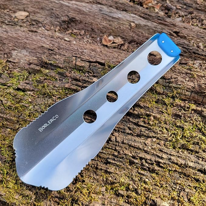 Ultralight Backpacking Trowel, 0.48 oz (13.5g) Blue