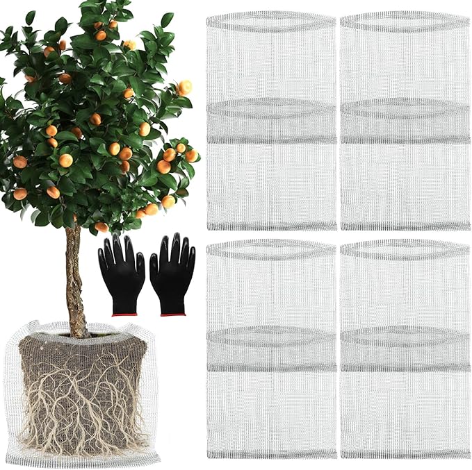 15 Gallon Root Guard Gopher Baskets Proof Stainless Wire Steel Underground Barrier, Gophers Moles Voles Mesh Baskets Protect Plant Roots Tubers Trees Flowers Crops (8 Pcs 15 Gallon)