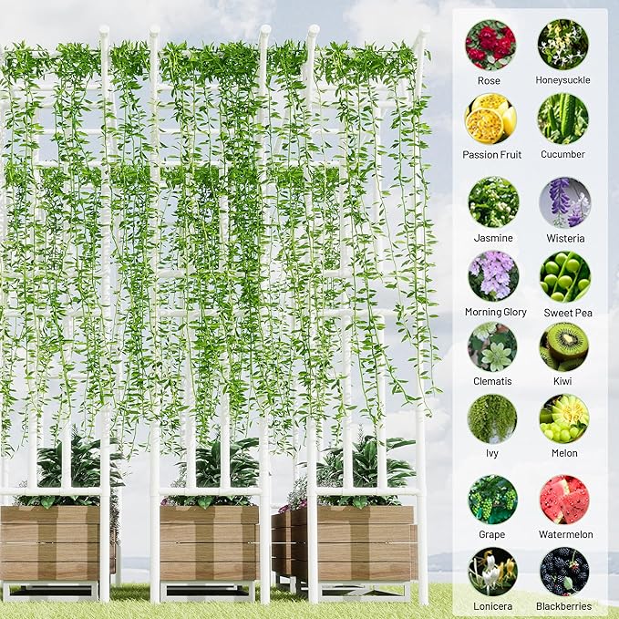 Flat Top Garden Arch, Extra Large Arbor Trellis 11FT x 9FT Metal Garden Frame Trellis for Backyard, Lawn, Archway, Wedding Decoration