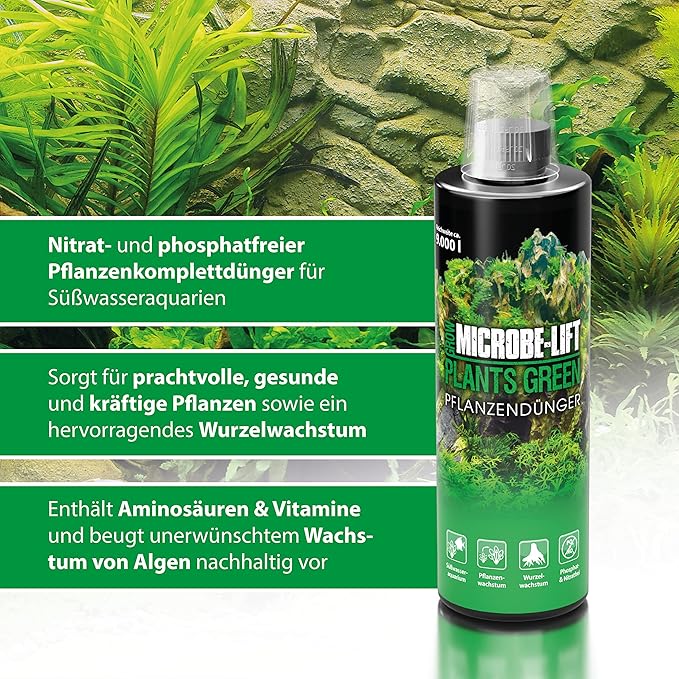 MICROBE-LIFT All in One Aquatic Plant Fertilizer, Increases Plant and Root Growth, Improves Coloring, 16 Fl Oz