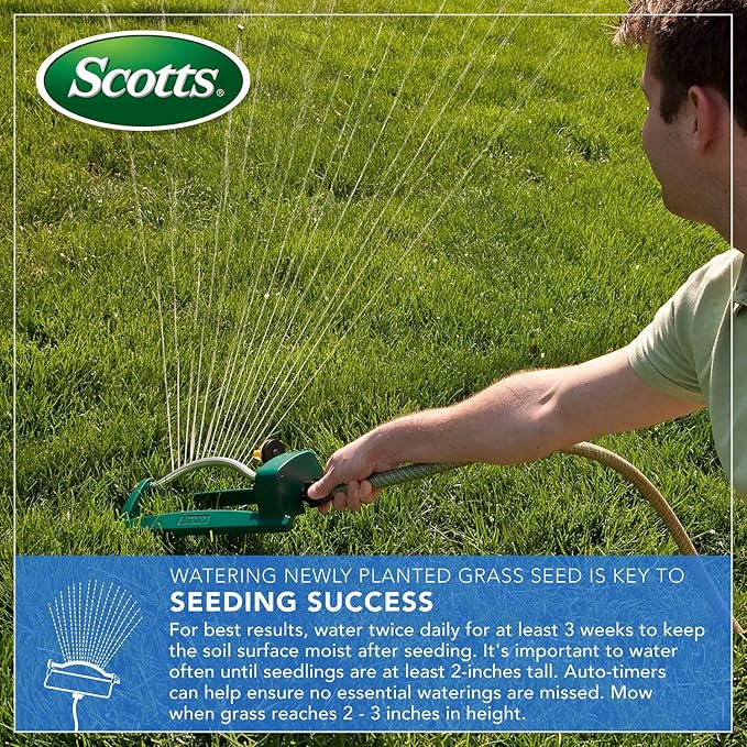 Scotts EZ Seed Patch & Repair for Sun and Shade Combination Mulch, Sun and Shade Grass Seed and Fertilizer for Bare Spots and Repair, Grows Anywhere, 10 lbs.