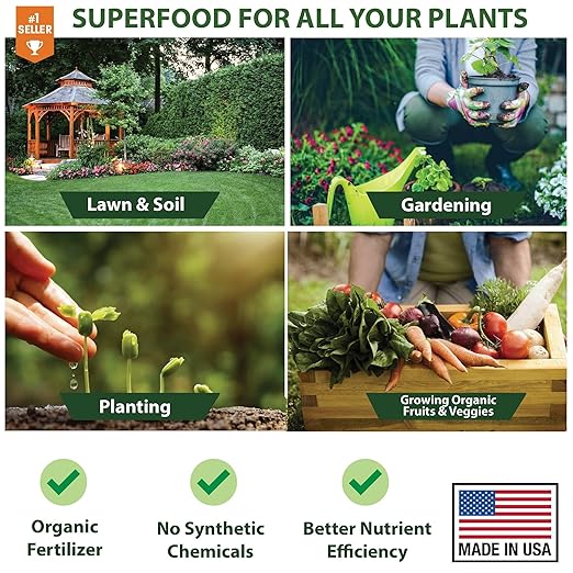 𝐁𝐄𝐒𝐓𝐒𝐄𝐋𝐋𝐄𝐑 Organic Cal-MAG Growing Fertilizer Concentrate: Calcium, Magnesium, Iron & Micronutrients Supplement for Plant Deficiencies (9-0-0 NPK) - [32 OZ / 1 Quart]