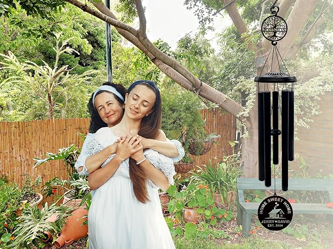37'' House Warming Gifts New Home Wind Chimes,Housewarming Gifts Ideas for Women, Men, Couple, New Homeowner,Outdoor Decor for Patio,Garden,Yard