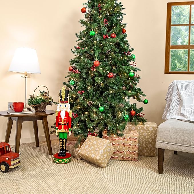 Sunnydaze 2.5ft Kristoff The Nutcracker Christmas Decoration - Polyresin Indoor or Outdoor Nutcracker Statue