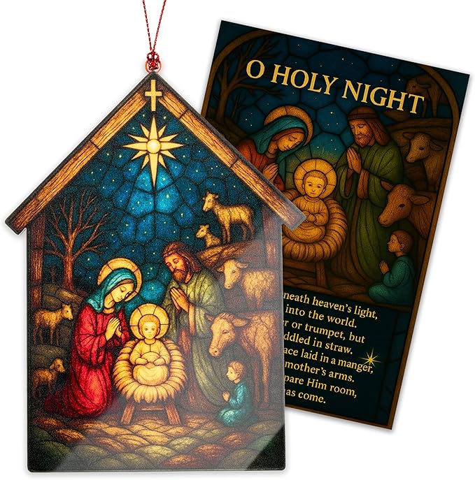 Christmas Christmas Ornament 2025 - Christian Christmas Ornaments - Religious Christmas Ornaments - Christmas Ornaments - Christian Christmass Decor - Christmass Decoration