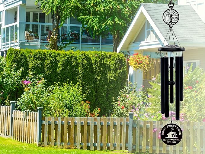 37'' House Warming Gifts New Home Wind Chimes,Housewarming Gifts Ideas for Women, Men, Couple, New Homeowner,Outdoor Decor for Patio,Garden,Yard