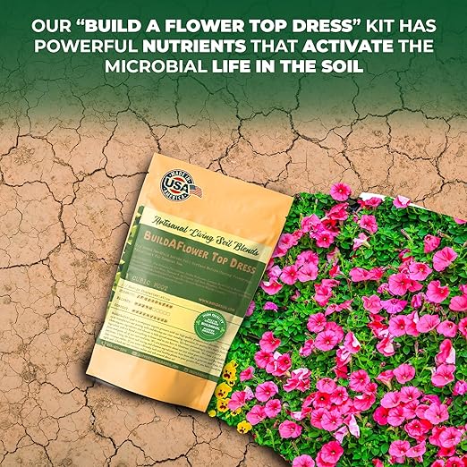 BuildASoil Build-A-Flower Top Dress Kit – 1 Gallon Bag