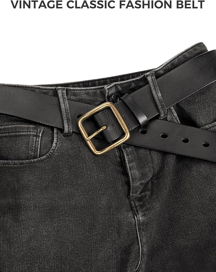 Thicken Full Grain Leather Mens Belt Heavy Duty Mens Work Belt Mens Belt High Hardness Buckle Packed In Gift Box