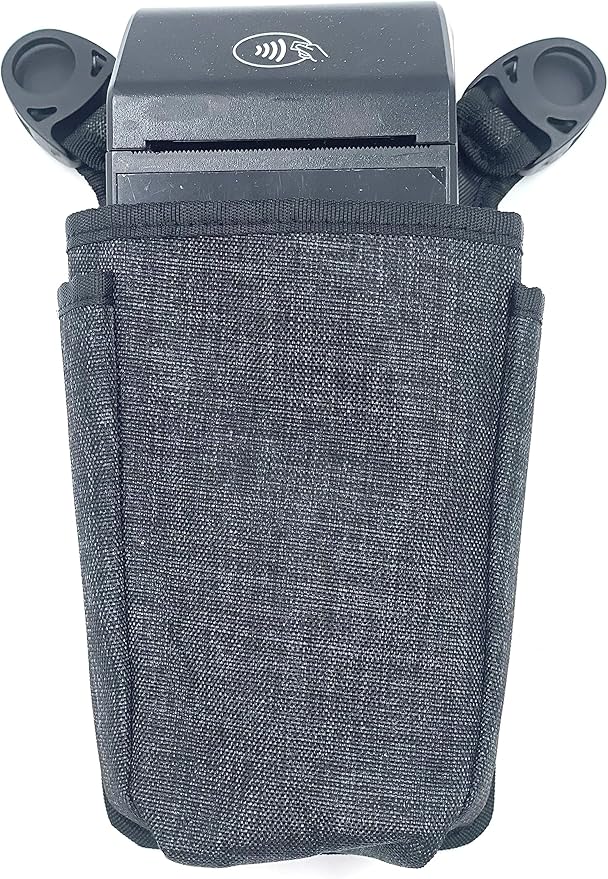 Universal Wireless Payment Pouch with Sling/Waistbelt and Rugged Metal Belt Clip