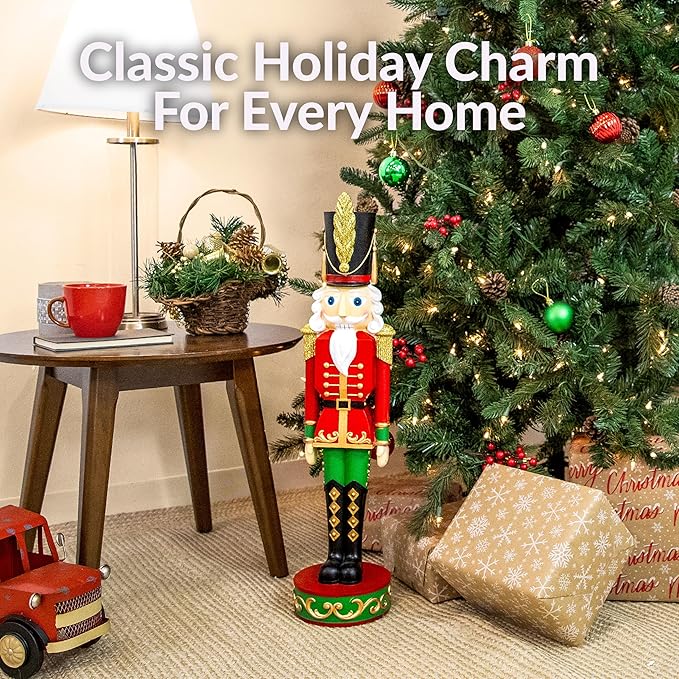 Sunnydaze 2.5ft Kristoff The Nutcracker Christmas Decoration - Polyresin Indoor or Outdoor Nutcracker Statue