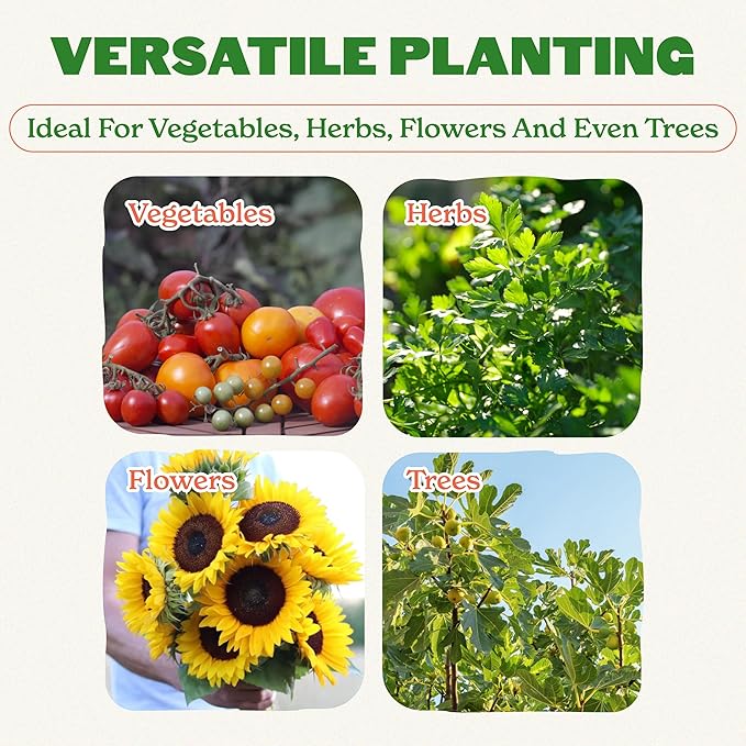 Epic Gardening 1 Pack 60 Gallon Grow Bags with Handles (Unlined) - Heavy Duty Fabric Pots for Vegetables, Herbs & Flowers - Breathable Cloth Planters for Indoor & Outdoor Gardening, Moisture Retaining