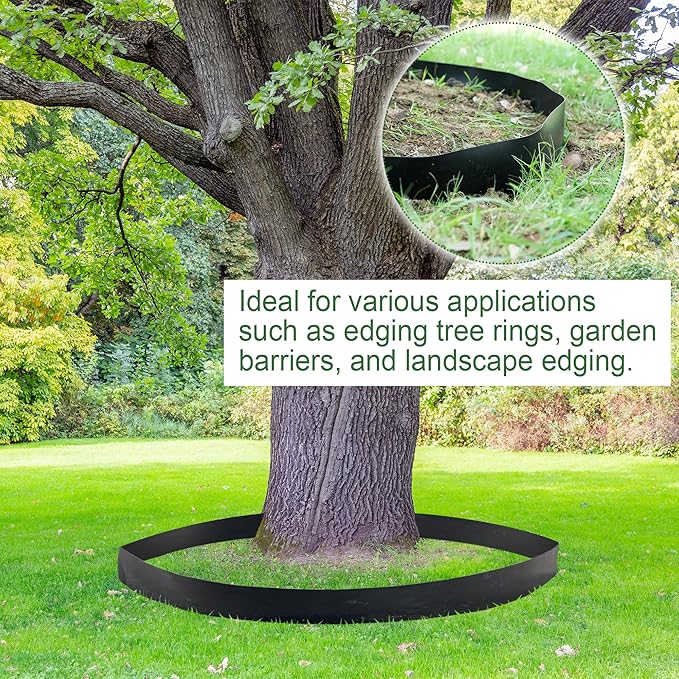 Tree Root Barrier 36in x 25ft x 60mil Root Barrier Grass Weed Barrier Bamboo Barrier Garden Edging for Landscape Edging Blocks