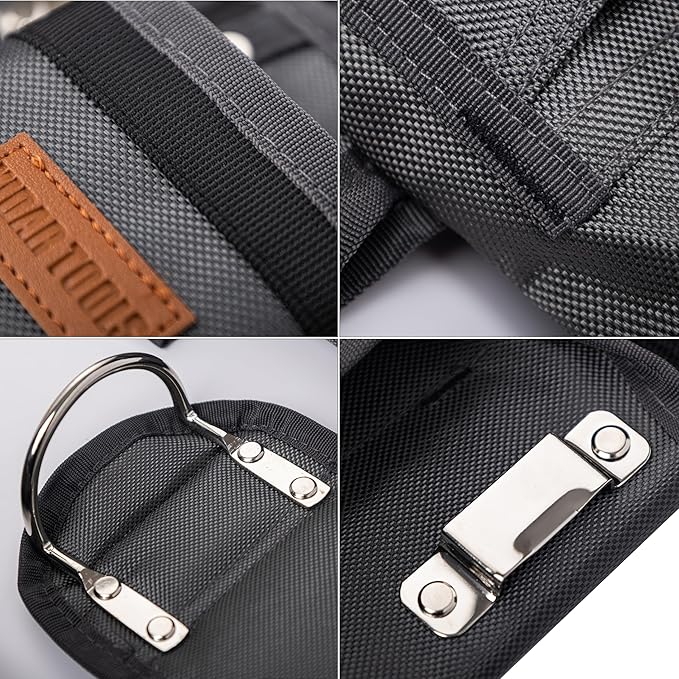 Magnetic Tool Belt with Air-Mesh Padded,22 Pockets Heavy Duty Tool Belts for Men/Construction/Carpenter/DIY'er/Electrician.Double layer thickened polyester fiber with waterproof coating.