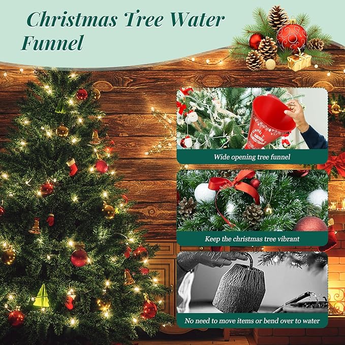 Christmas Tree Watering Funnel - 39 Inch Funnel, Reusable Design, Makes Watering Your Live Tree a Snap!