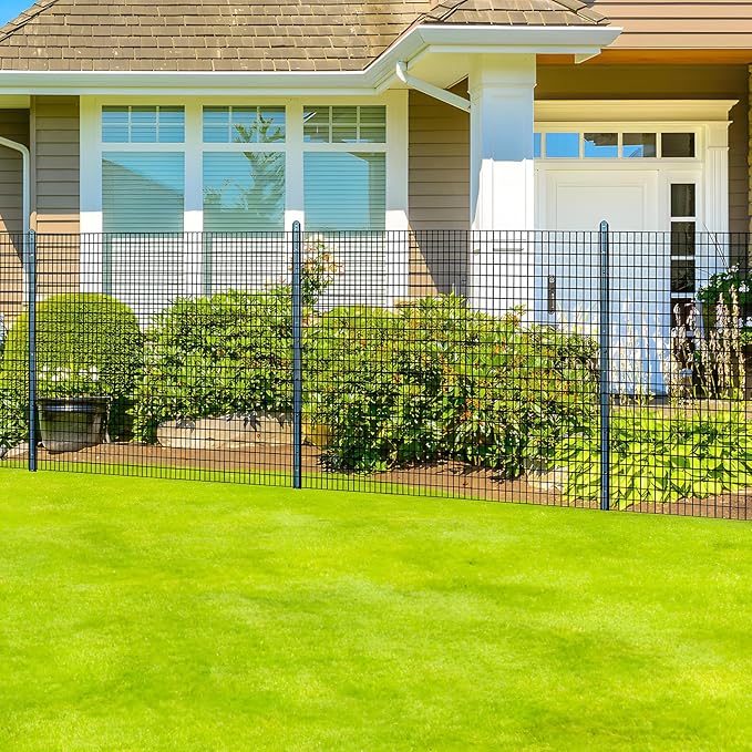Welded Wire Fence 3ft x 50ft Mesh Size 2x3 Inch Wire Mesh Roll Chicken Wire Poultry Netting for Garden Fencing, Animal Barrier, Border Fencing (USE 4 FT Post)