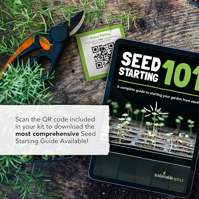 Seeds for Planting Flowers: 8 Bulk Variety Packets Zinnia, Nasturtium, Marigold, Purple Coneflower, Cosmos, Calendula, Bachelor's Button & Sunflower Seeds, Non GMO Flower Seed by Sustainable Sprout