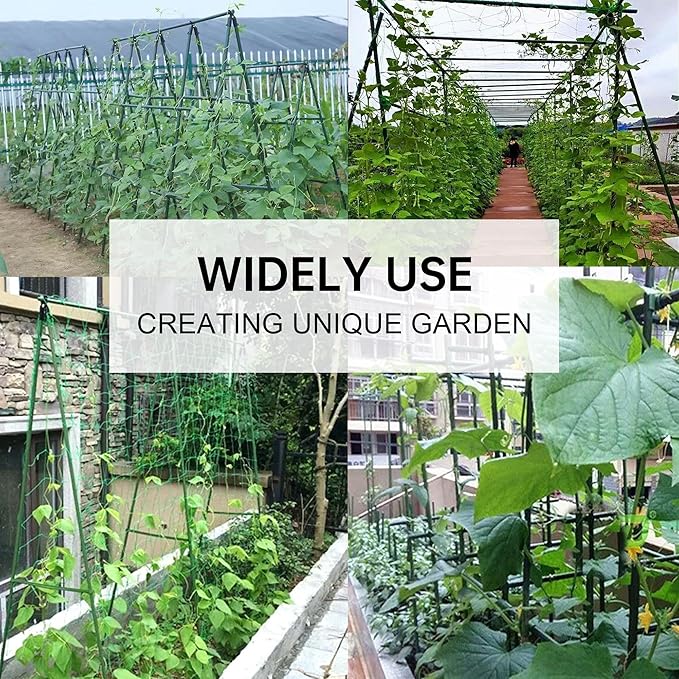 Garden Stakes 3ft, 3 Feet Metal Plant Stakes 30 Pack for Gardening and Farm, Plastic Coated Plant Support for Tomato, Cucumber, Bean, Flower, Potted and More Climbing Plants
