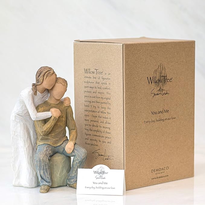 Willow Tree You and Me, Sculpted Hand-Painted Figure (Lighter Skin Tones & Hair Color)