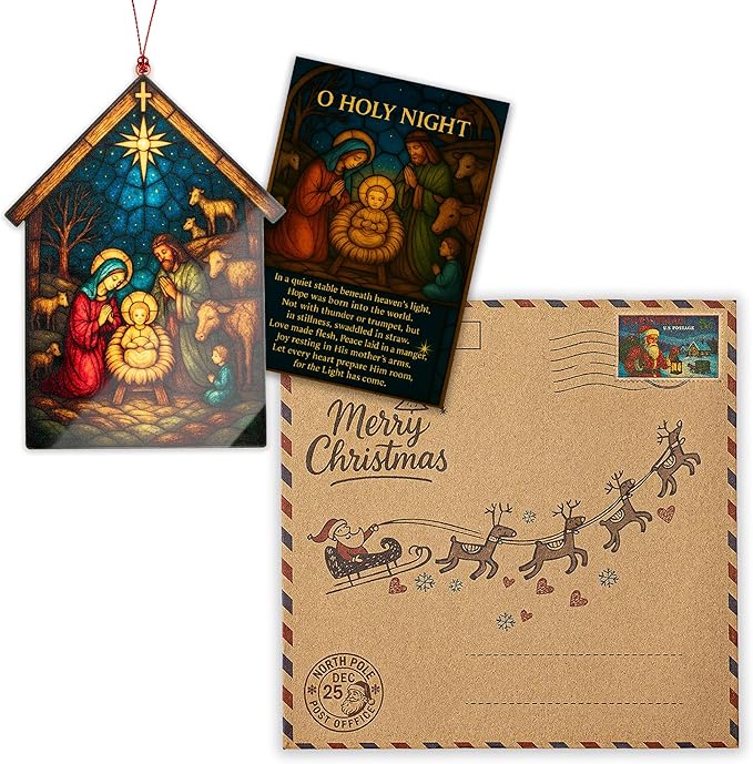 Christmas Christmas Ornament 2025 - Christian Christmas Ornaments - Religious Christmas Ornaments - Christmas Ornaments - Christian Christmass Decor - Christmass Decoration