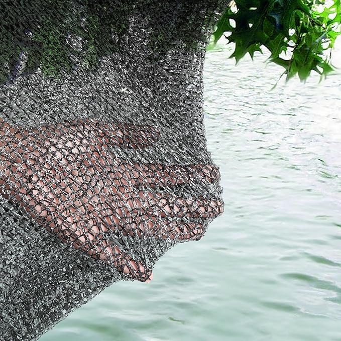 Koi Pond Netting Kit 15 x 20ft, Heavy-Duty Pe, Bird Deer Fence Netting, Durable Net Cover for Leaves, Protect Fish from Blue Heron Bird, Cats & Predators, Stakes & Ties Included