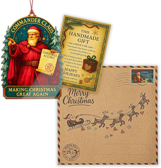 Funny Christmas Santa Ornaments 2025 - Santa Ornaments for Christmas Tree - Christmas Ornaments - Nostalgic Christmas Decorations - Old World Christmas Ornaments - Christmass Ornament