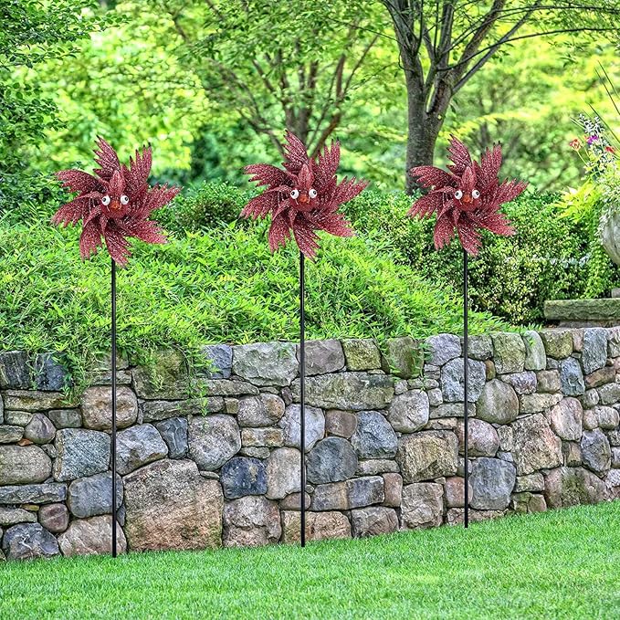 Wind Spinner Outdoor Metal Bird Decor Wind Spinner for Yard Lawn & Garden Decoration, 42 Inch