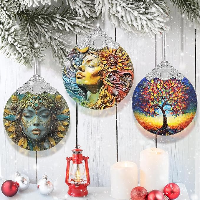 Christmas Ornament - Stained Glass Decor - Ornaments for Christmas Tree - Christmas Tree Decorations - Christmas Decorations - Gifts for Friends - Gift Ornament - Gift Idea