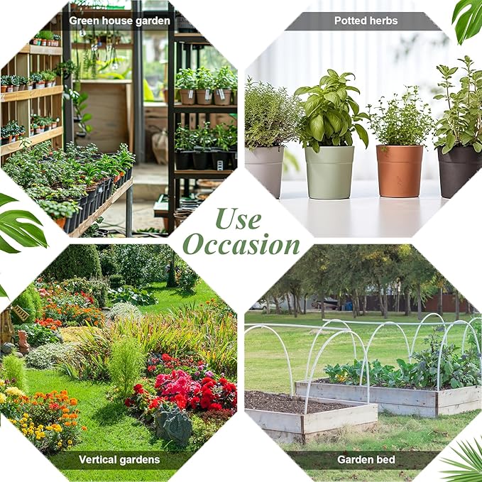 65 Pieces Extra Long Plant Labels, Wooden T-Type Plant Name Tags for Indoor Outdoor Garden Markers, Bamboo Plants Label Stakes for Fruit Herb Seeds Name Stick (7" x 2.28" x 0.07")