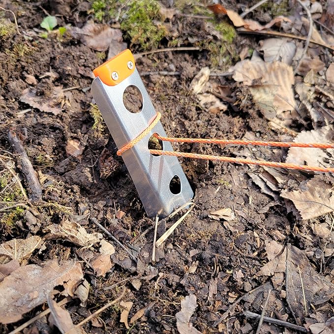 Ultralight Backpacking Trowel, 0.48 oz (13.5g) Orange