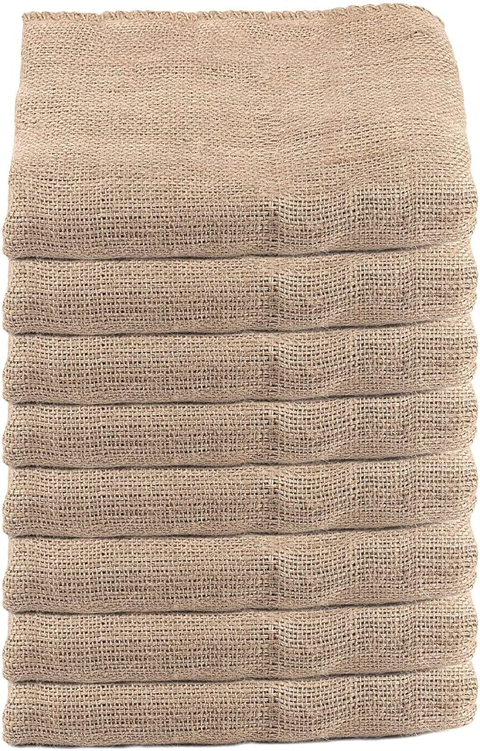 ZOENHOU 8 Packs 40 x 24 Inch Large Burlap Bags, Potato Sack Burlap Sacks for Gardening, Potato Sack Race Bags