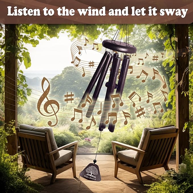 Retirement Gifts for Woman Men 2025, Retirement Party Decorations 32” Wind Chimes, Retired Farewell Goodbye Gifts for Coworkers Teachers Boss Nurses Friends, Coworker Leaving Gift for Women