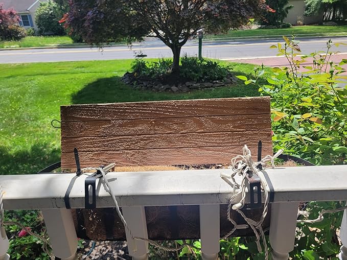 Handmade Cedar Wood Planter Box – Custom Small Indoor Outdoor Window Herb Box with Drainage Hole – Rustic Kitchen, Living Room, or Wedding Decor – Made in USA – Wood Flower or Plant Holder (8")