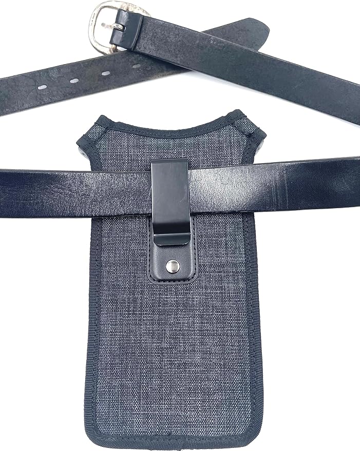 Universal Wireless Payment Pouch with Sling/Waistbelt and Rugged Metal Belt Clip